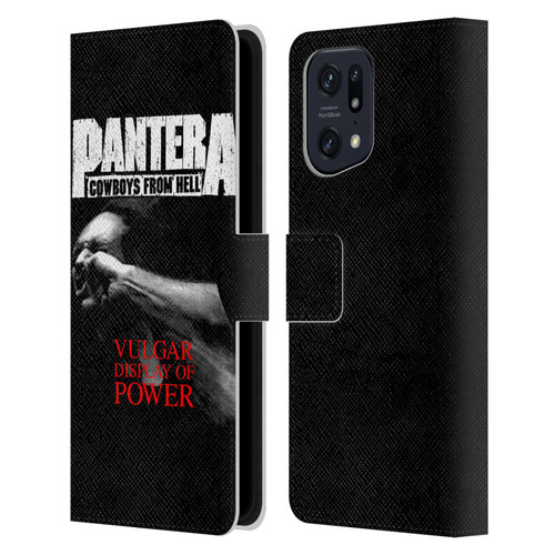 Pantera Art Vulgar Leather Book Wallet Case Cover For OPPO Find X5