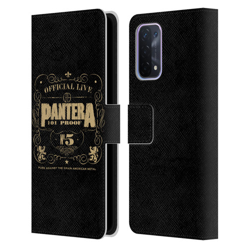 Pantera Art 101 Proof Leather Book Wallet Case Cover For OPPO A54 5G