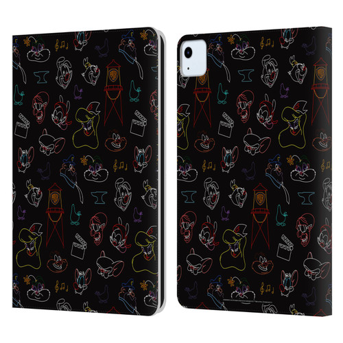 Animaniacs Graphics Pattern Leather Book Wallet Case Cover For Apple iPad Air 11 2020/2022/2024