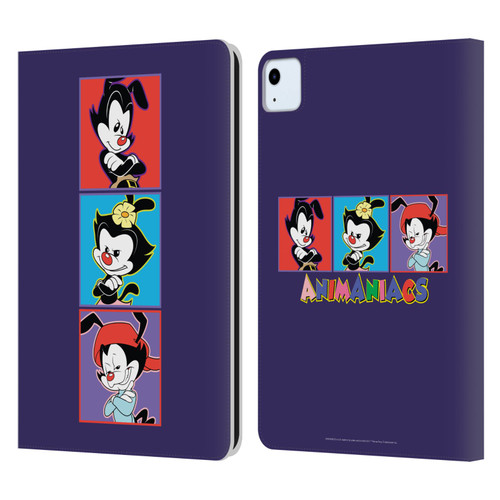 Animaniacs Graphics Tiles Leather Book Wallet Case Cover For Apple iPad Air 11 2020/2022/2024