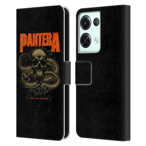 Pantera Art Drag The Waters Leather Book Wallet Case Cover For OPPO Reno8 Pro