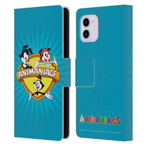 Animaniacs Graphics Logo Leather Book Wallet Case Cover For Apple iPhone 11
