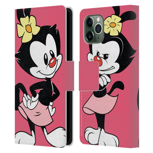 Animaniacs Graphics Dot Leather Book Wallet Case Cover For Apple iPhone 11 Pro
