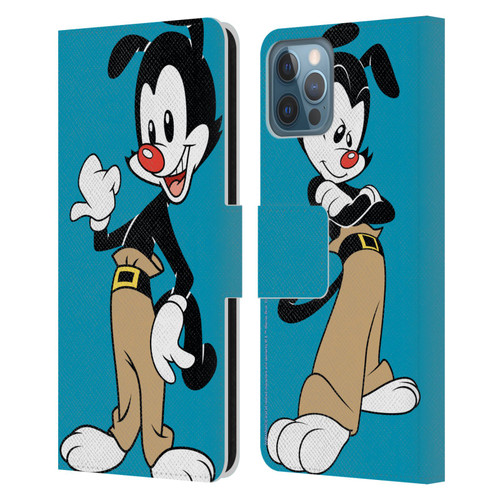 Animaniacs Graphics Yakko Leather Book Wallet Case Cover For Apple iPhone 12 / iPhone 12 Pro