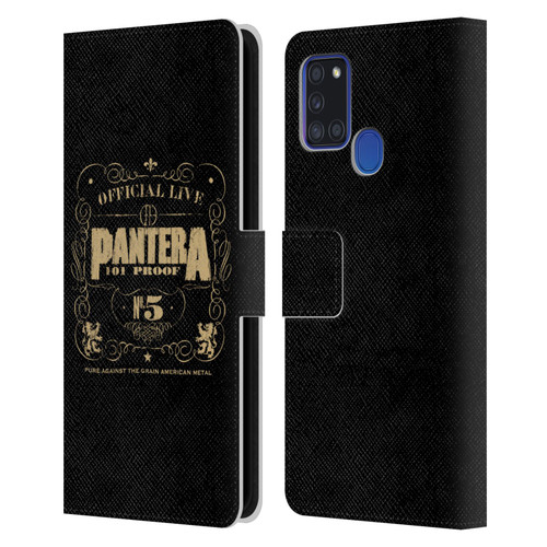 Pantera Art 101 Proof Leather Book Wallet Case Cover For Samsung Galaxy A21s (2020)