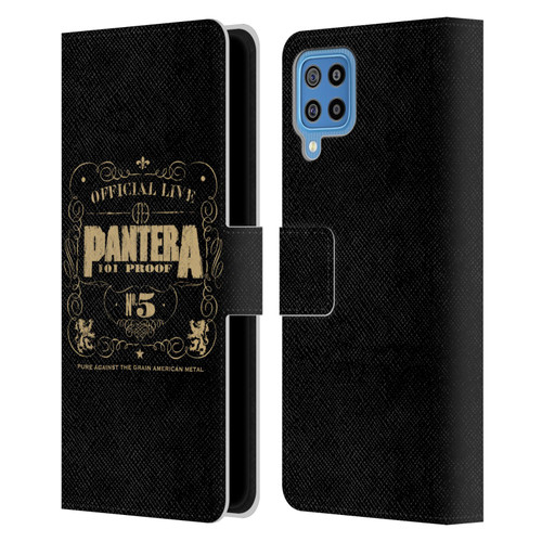 Pantera Art 101 Proof Leather Book Wallet Case Cover For Samsung Galaxy F22 (2021)