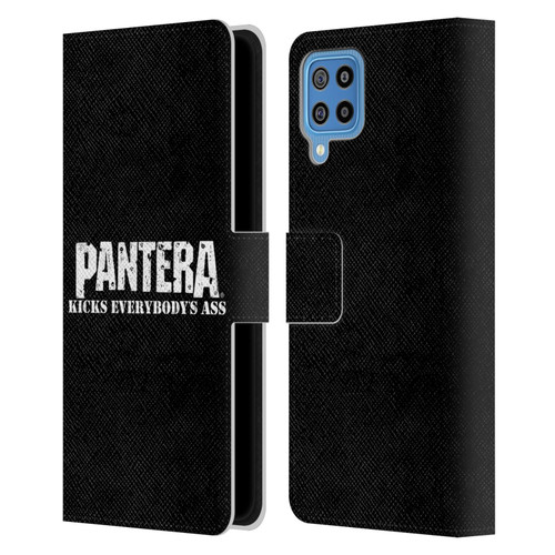 Pantera Art Kicks Leather Book Wallet Case Cover For Samsung Galaxy F22 (2021)