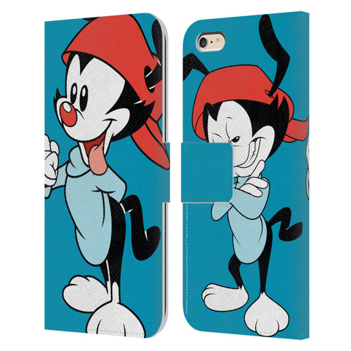 Animaniacs Graphics Wakko Leather Book Wallet Case Cover For Apple iPhone 6 Plus / iPhone 6s Plus