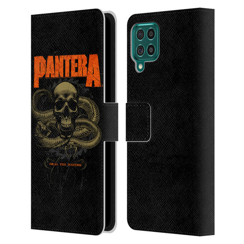 Pantera Art Drag The Waters Leather Book Wallet Case Cover For Samsung Galaxy F62 (2021)