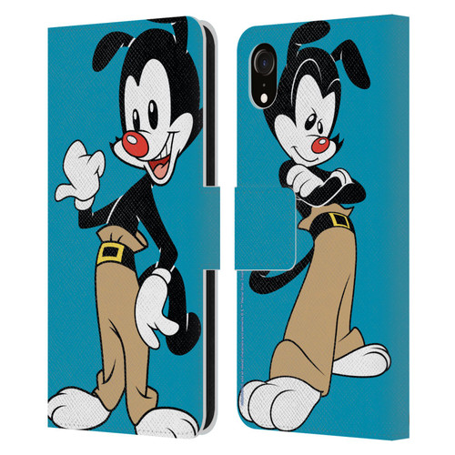 Animaniacs Graphics Yakko Leather Book Wallet Case Cover For Apple iPhone XR