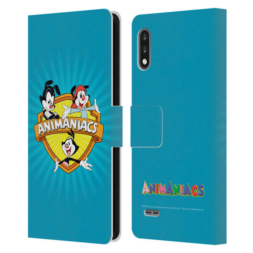 Animaniacs Graphics Logo Leather Book Wallet Case Cover For LG K22