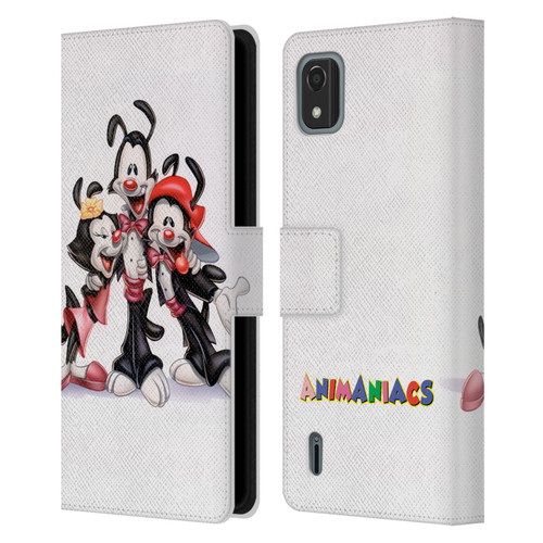 Animaniacs Graphics Formal Leather Book Wallet Case Cover For Nokia C2 2nd Edition