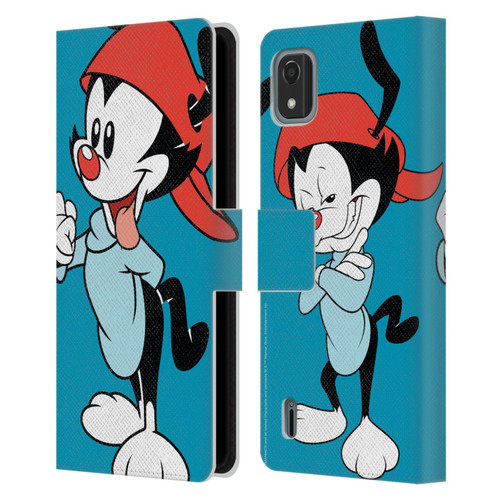 Animaniacs Graphics Wakko Leather Book Wallet Case Cover For Nokia C2 2nd Edition