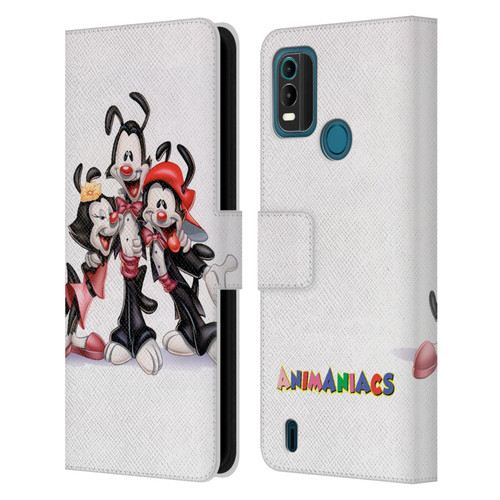 Animaniacs Graphics Formal Leather Book Wallet Case Cover For Nokia G11 Plus