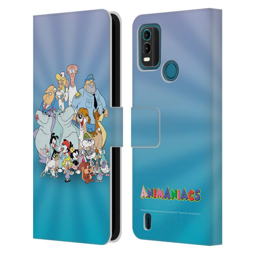 Animaniacs Graphics Group Leather Book Wallet Case Cover For Nokia G11 Plus