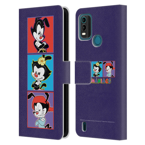 Animaniacs Graphics Tiles Leather Book Wallet Case Cover For Nokia G11 Plus