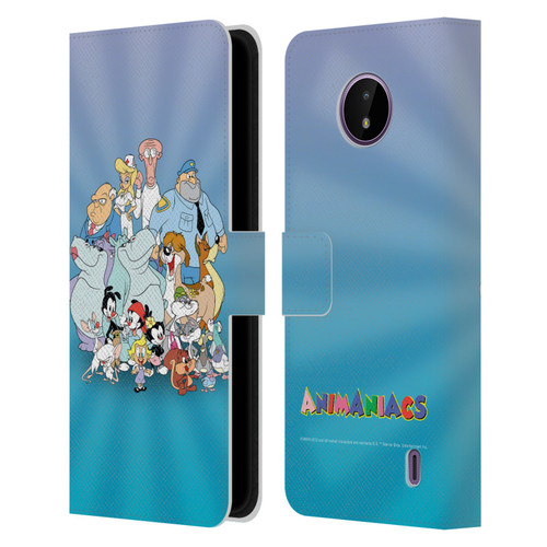 Animaniacs Graphics Group Leather Book Wallet Case Cover For Nokia C10 / C20