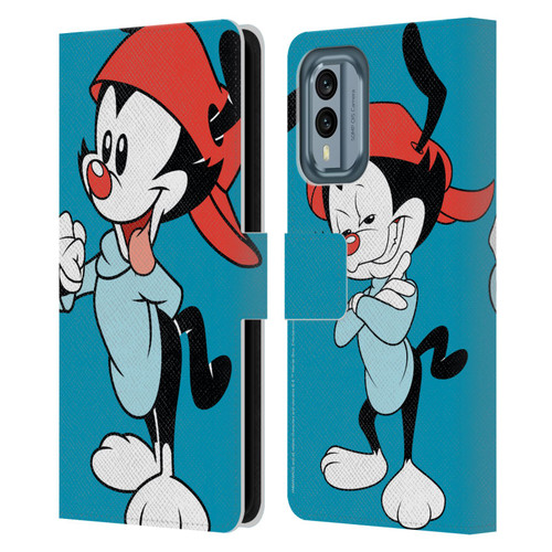 Animaniacs Graphics Wakko Leather Book Wallet Case Cover For Nokia X30