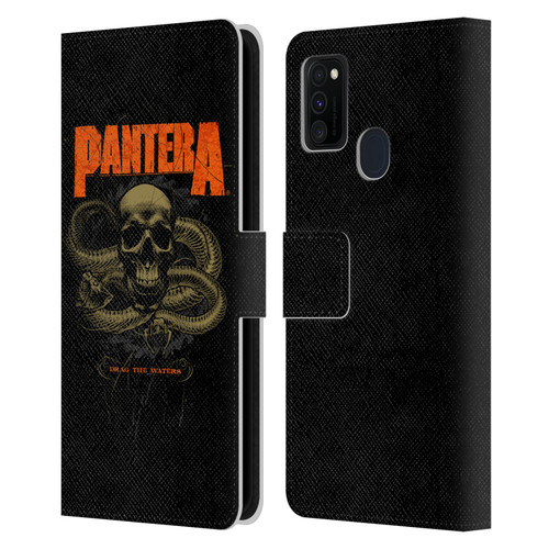 Pantera Art Drag The Waters Leather Book Wallet Case Cover For Samsung Galaxy M30s (2019)/M21 (2020)