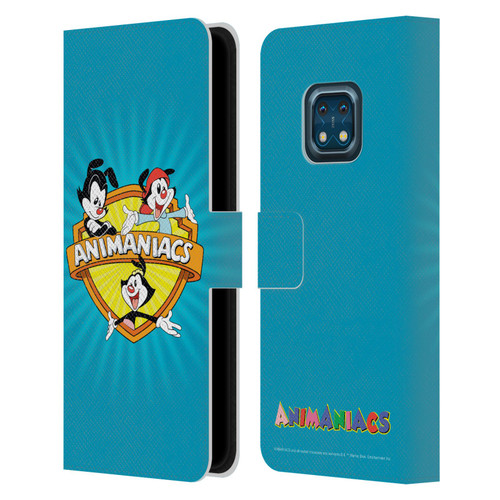 Animaniacs Graphics Logo Leather Book Wallet Case Cover For Nokia XR20