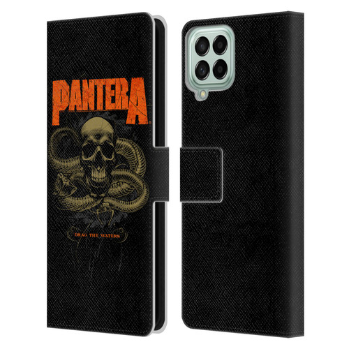 Pantera Art Drag The Waters Leather Book Wallet Case Cover For Samsung Galaxy M33 (2022)