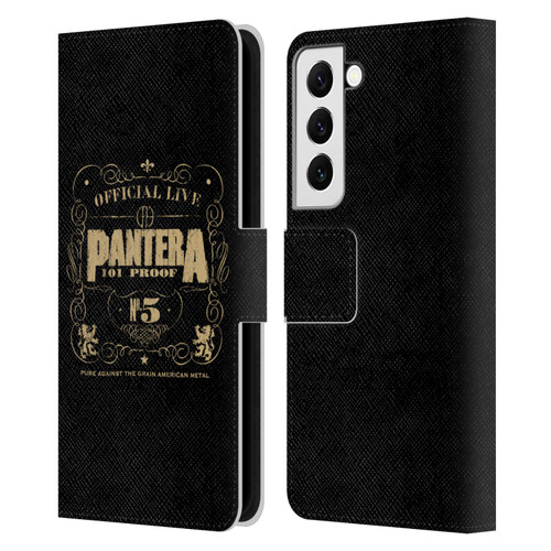 Pantera Art 101 Proof Leather Book Wallet Case Cover For Samsung Galaxy S22 5G