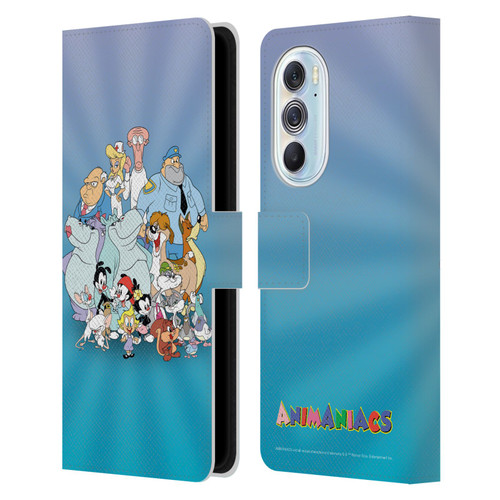 Animaniacs Graphics Group Leather Book Wallet Case Cover For Motorola Edge X30