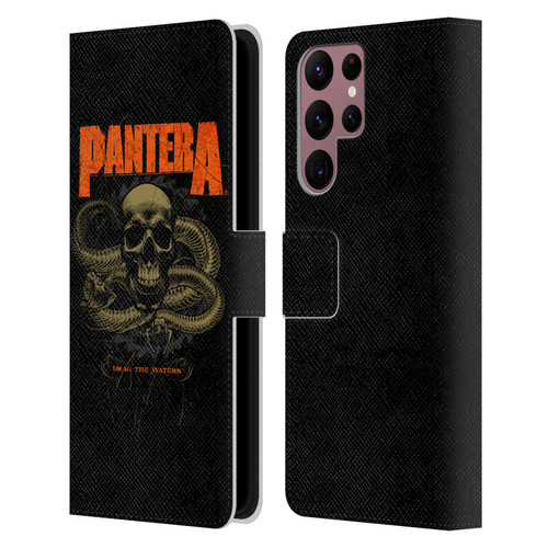 Pantera Art Drag The Waters Leather Book Wallet Case Cover For Samsung Galaxy S22 Ultra 5G