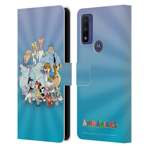 Animaniacs Graphics Group Leather Book Wallet Case Cover For Motorola G Pure