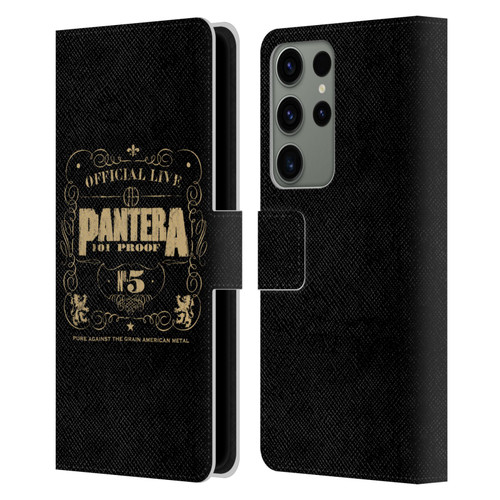 Pantera Art 101 Proof Leather Book Wallet Case Cover For Samsung Galaxy S23 Ultra 5G