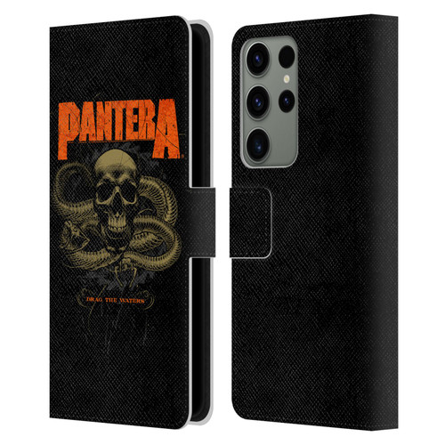 Pantera Art Drag The Waters Leather Book Wallet Case Cover For Samsung Galaxy S23 Ultra 5G