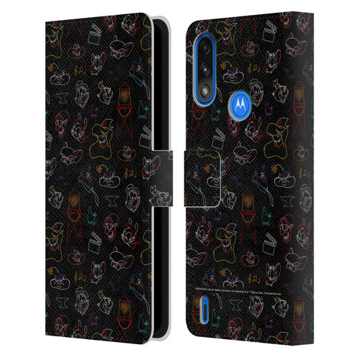 Animaniacs Graphics Pattern Leather Book Wallet Case Cover For Motorola Moto E7 Power / Moto E7i Power