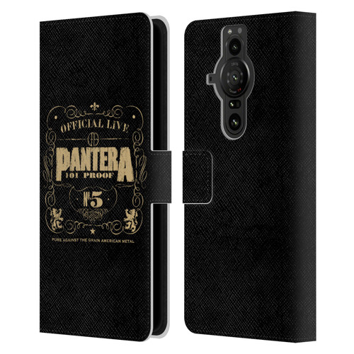 Pantera Art 101 Proof Leather Book Wallet Case Cover For Sony Xperia Pro-I