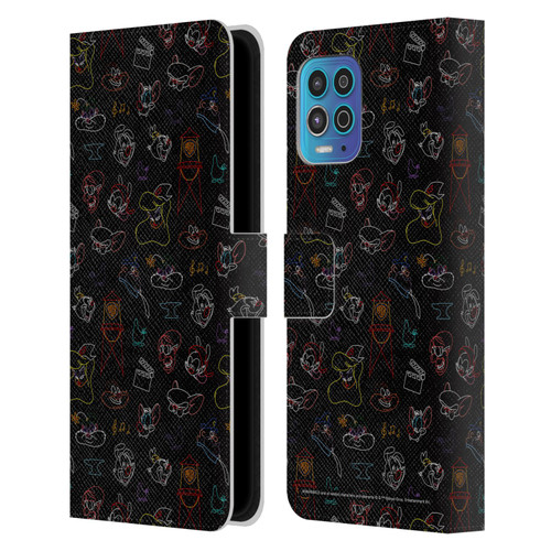 Animaniacs Graphics Pattern Leather Book Wallet Case Cover For Motorola Moto G100