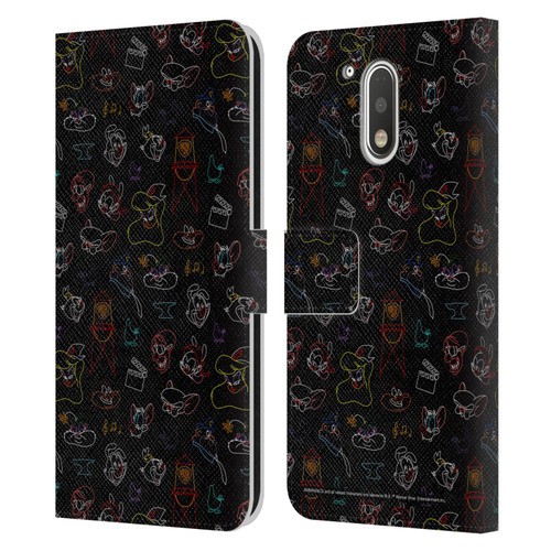 Animaniacs Graphics Pattern Leather Book Wallet Case Cover For Motorola Moto G41