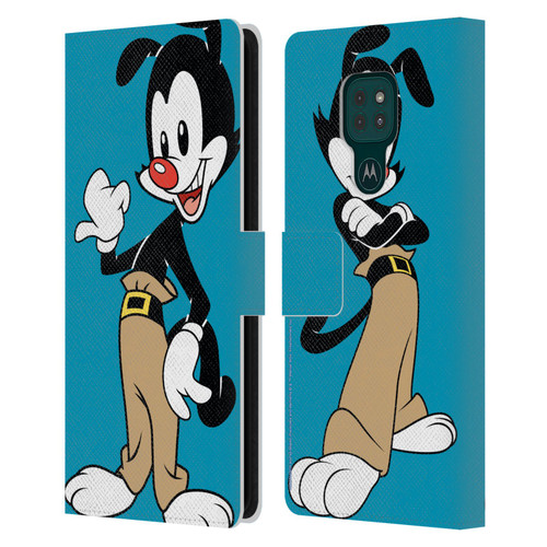 Animaniacs Graphics Yakko Leather Book Wallet Case Cover For Motorola Moto G9 Play