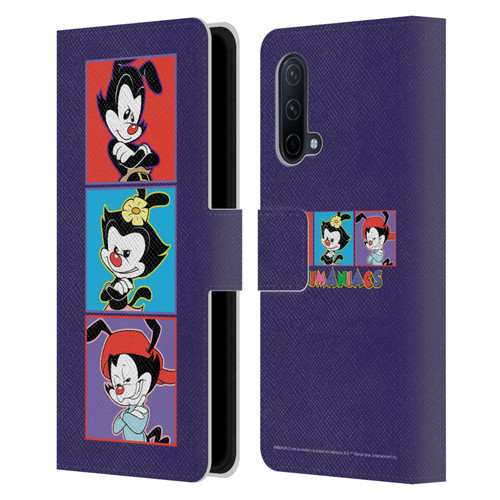 Animaniacs Graphics Tiles Leather Book Wallet Case Cover For OnePlus Nord CE 5G