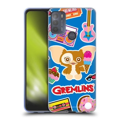 Gremlins Graphics Sticker Print Soft Gel Case for Motorola Moto G50