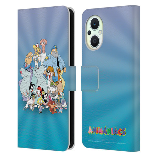 Animaniacs Graphics Group Leather Book Wallet Case Cover For OPPO Reno8 Lite