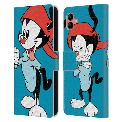 Animaniacs Graphics Wakko Leather Book Wallet Case Cover For Samsung Galaxy A04 (2022)