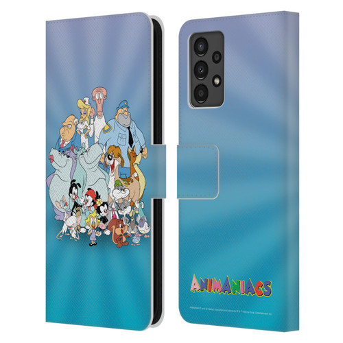Animaniacs Graphics Group Leather Book Wallet Case Cover For Samsung Galaxy A13 (2022)