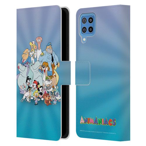 Animaniacs Graphics Group Leather Book Wallet Case Cover For Samsung Galaxy F22 (2021)
