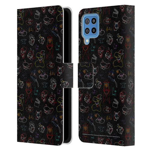 Animaniacs Graphics Pattern Leather Book Wallet Case Cover For Samsung Galaxy F22 (2021)