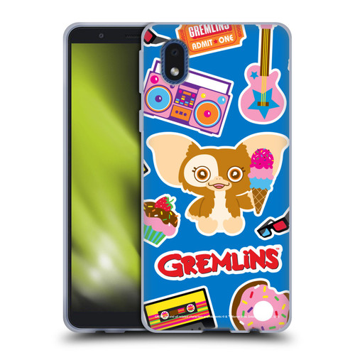 Gremlins Graphics Sticker Print Soft Gel Case for Samsung Galaxy A01 Core (2020)