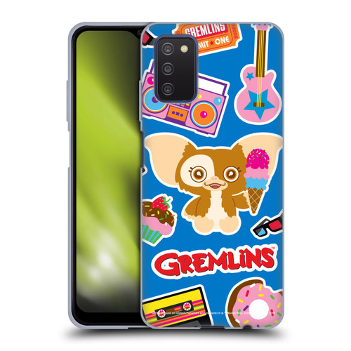 Gremlins Graphics Sticker Print Soft Gel Case for Samsung Galaxy A03s (2021)