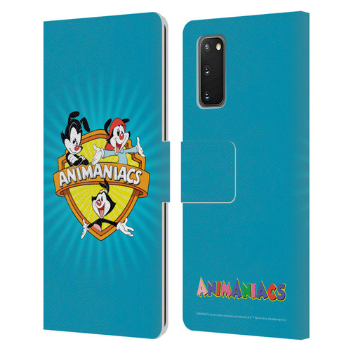 Animaniacs Graphics Logo Leather Book Wallet Case Cover For Samsung Galaxy S20 / S20 5G