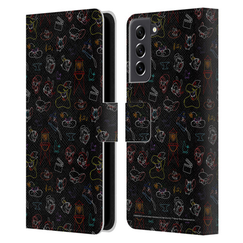 Animaniacs Graphics Pattern Leather Book Wallet Case Cover For Samsung Galaxy S21 FE 5G