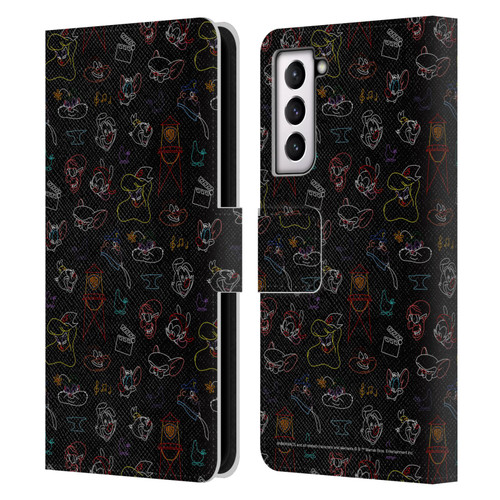 Animaniacs Graphics Pattern Leather Book Wallet Case Cover For Samsung Galaxy S21 5G