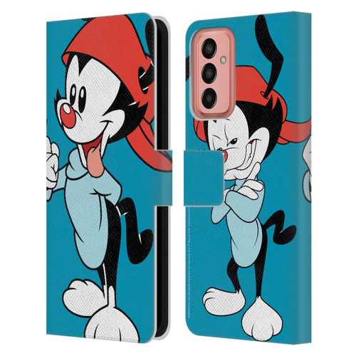 Animaniacs Graphics Wakko Leather Book Wallet Case Cover For Samsung Galaxy M13 (2022)