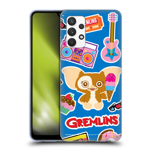 Gremlins Graphics Sticker Print Soft Gel Case for Samsung Galaxy A32 (2021)